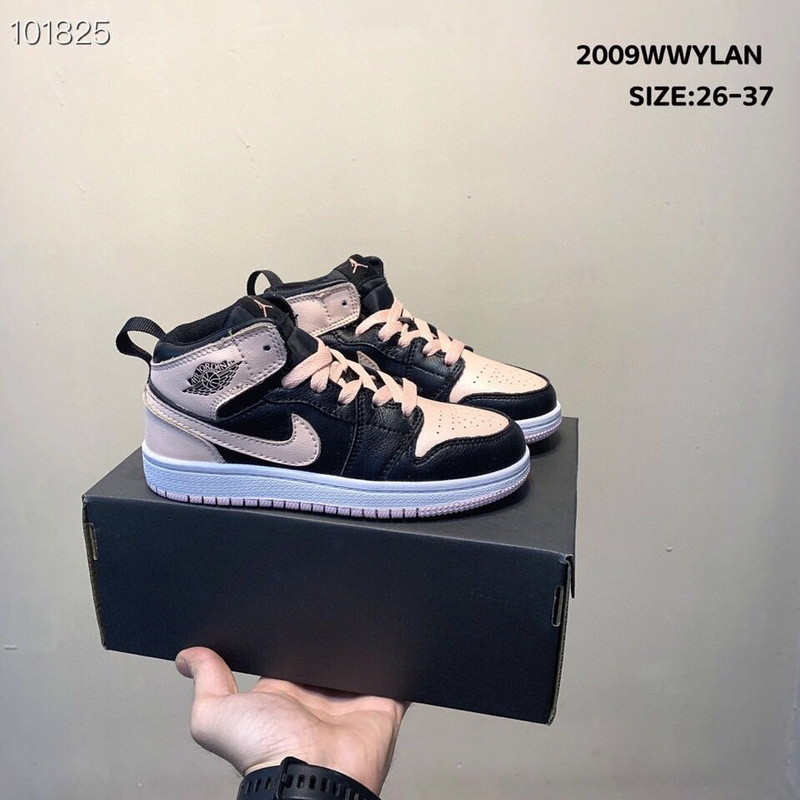 _Real head layer_ Nike Air Jordan Brand 1 AJ1 Jordan first high-end sports children_s shoes basketball shoes 26-37-25aab828